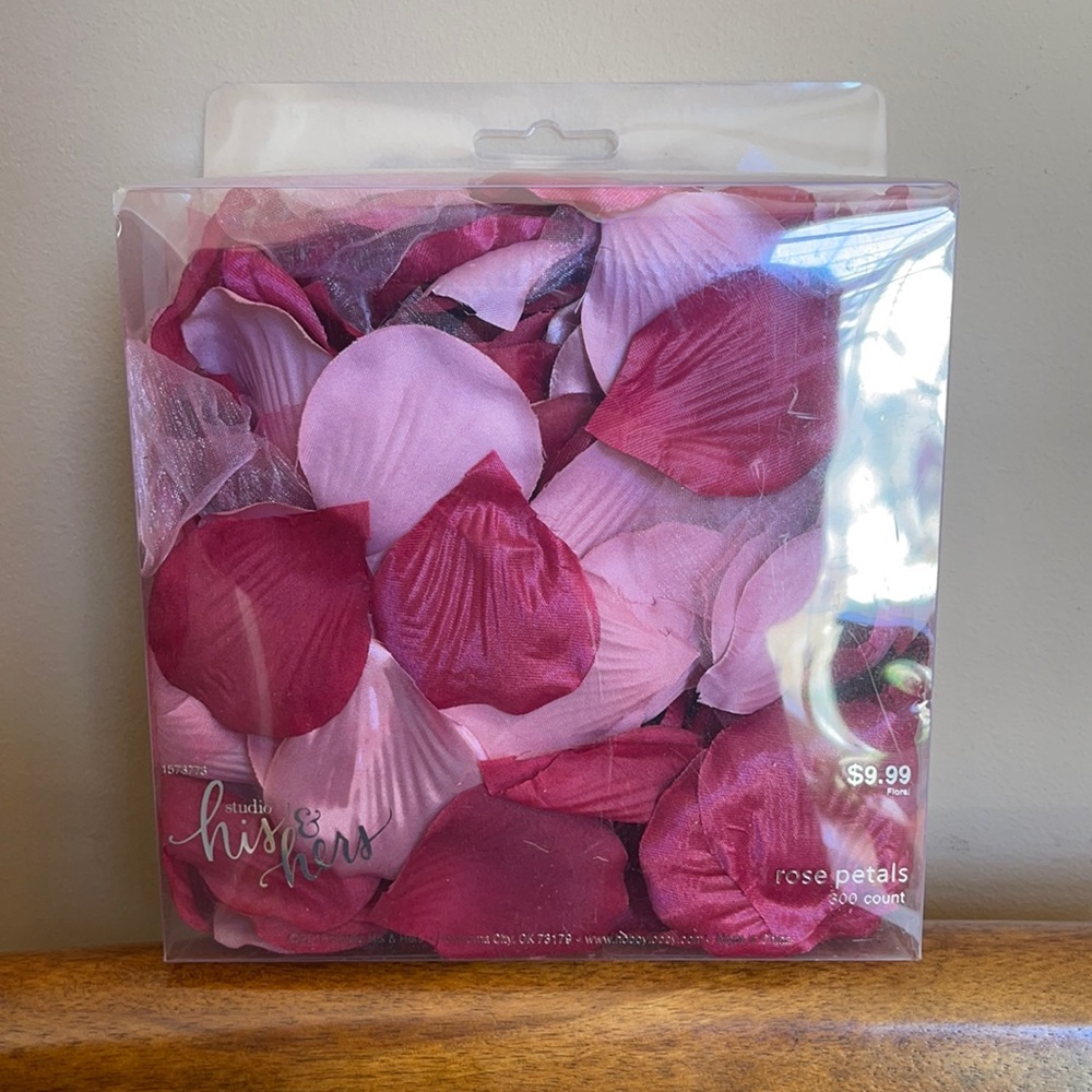 His and hers brand petals for flower girl